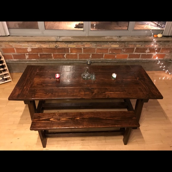 Midwest Harvest Table and Benches - Picture 2 of 4